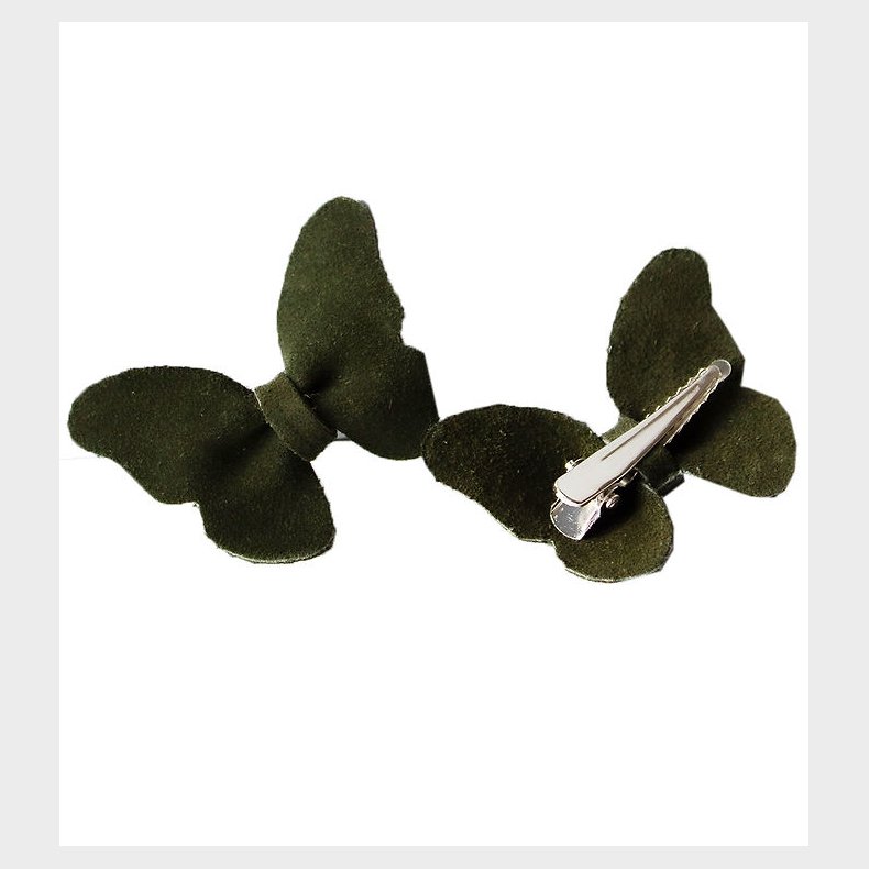 Petit La Busch Hrsljfer - Butterfly - 2-pak - 6x4 cm - Olive