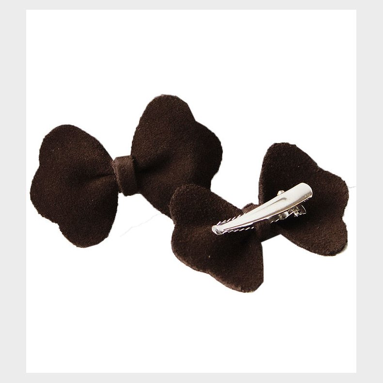 Petit La Busch Hrsljfer - Bow - 2-pak - 6x4 cm - Chocolate