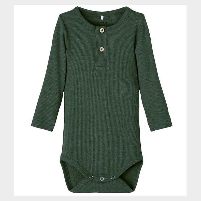 Name It Body l/ - Noos - Rib - NbmKab - Pine Grove/Melange