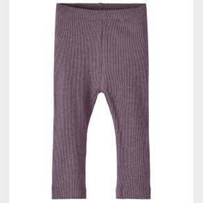 Name It Leggings - Noos - Rib - NbnKab - Arctic Dusk/Melange