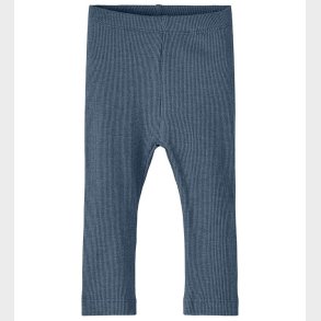 Name It Leggings - Noos - Rib - NbnKab - Bering Sea/Melange