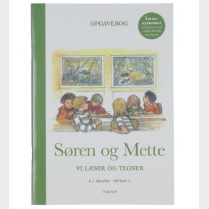 Forlaget Carlsen Opgavebog - Sren og Mette Vi Lser og Tegner -