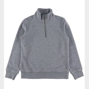 GANT Sweatshirt - Shield Half Zip - Charcoal Melange