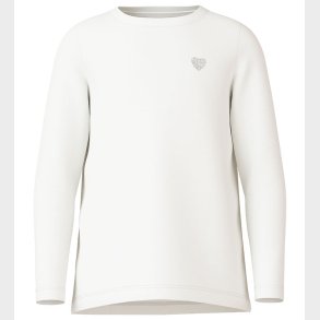 Name It Bluse - Noos - NkfVioline - Bright White m. Hjerte