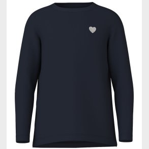 Name It Bluse - Noos - NkfVioline - Dark Sapphire m. Hjerte