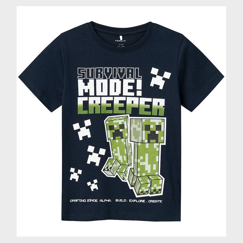 Name It T-shirt - Noos - NkmMylius Minecraft - Dark Sapphire