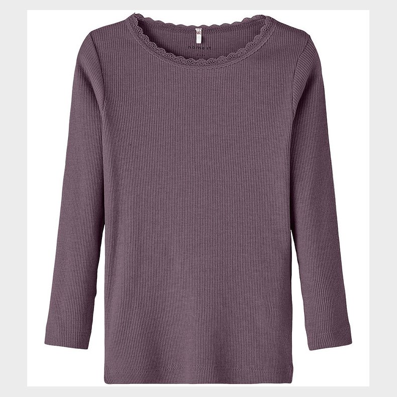 Name It Bluse - Noos - Rib - NmfKab - Arctic Dusk