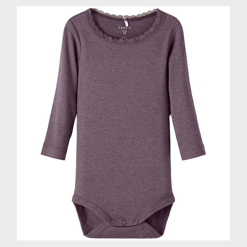 Name It Body l/ - Noos - Rib - NbfKab - Arctic Dusk/Melange