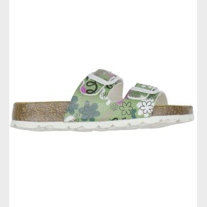 Superfit Sandaler - Fussbettpantoffel - Grn m. Print