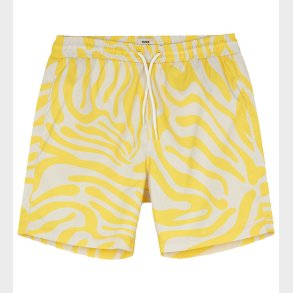Mads Nrgaard Shorts - Sea Print Sandrino - Lemon Zest/Birch AOP