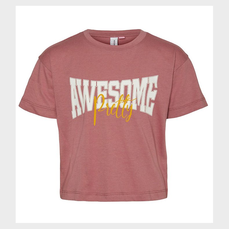 Vero Moda Girl T-Shirt - Cropped - VmCollefe Kelly - Mesa Rose/F