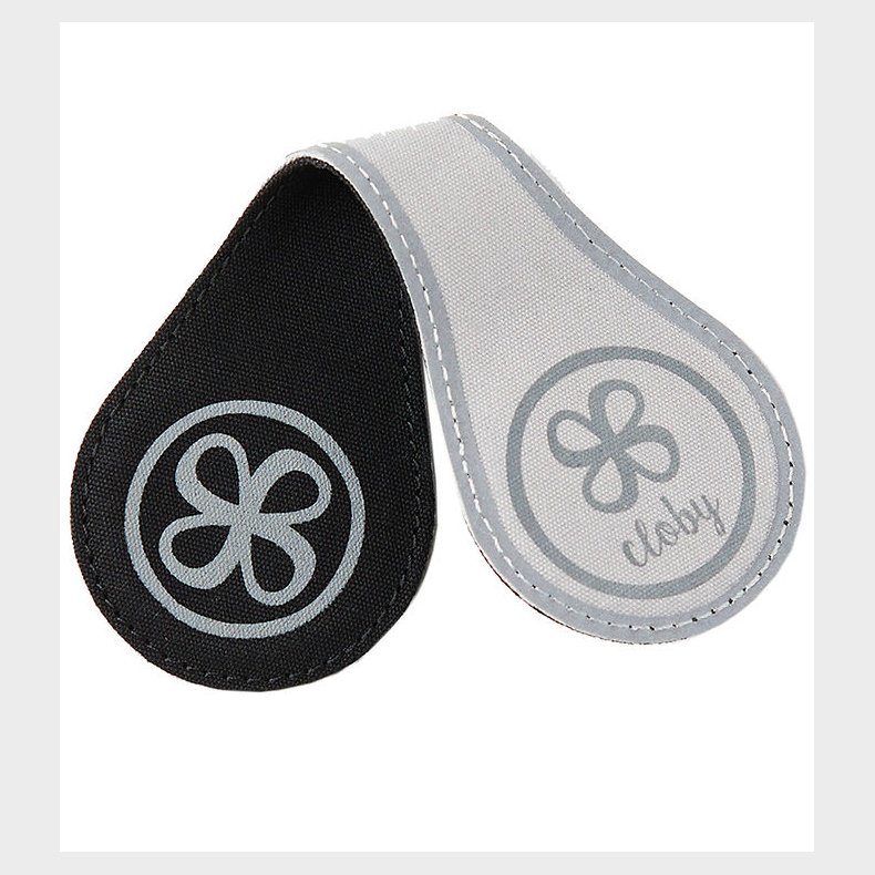 Cloby Reflex Clips - 2 Stk. - Sort/Gr