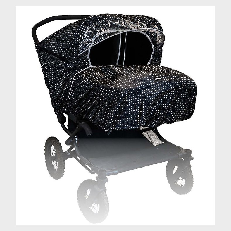 Easygrow Regnslag Til Tvlilingebarnevogn/-klapvogn - Stroke