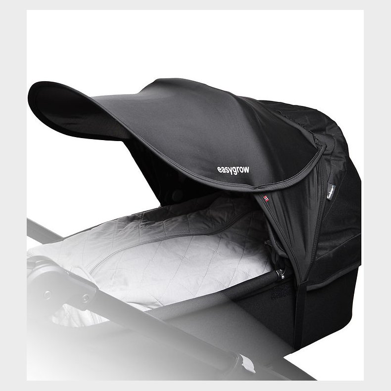 Easygrow Solskrm Til Barne/klapvogn - Universal - UV50+ - Sort