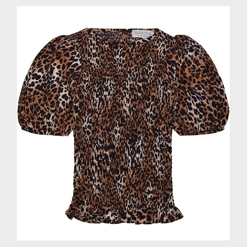 Hound Top - Leopard - Sort/Beige/Brun