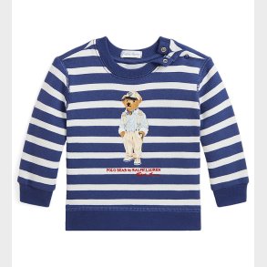 Polo Ralph Lauren Sweatshirt - Hemingway - Navy/Hvidstribet m. B