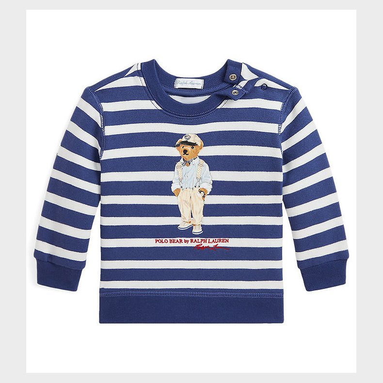 Polo Ralph Lauren Sweatshirt - Hemingway - Navy/Hvidstribet m. B