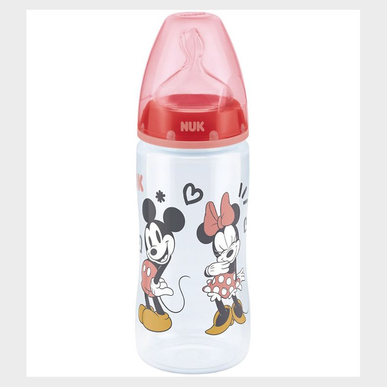 Nuk Sutteflaske - First Choice+ - M - 300ml - Minnie Mouse Rd