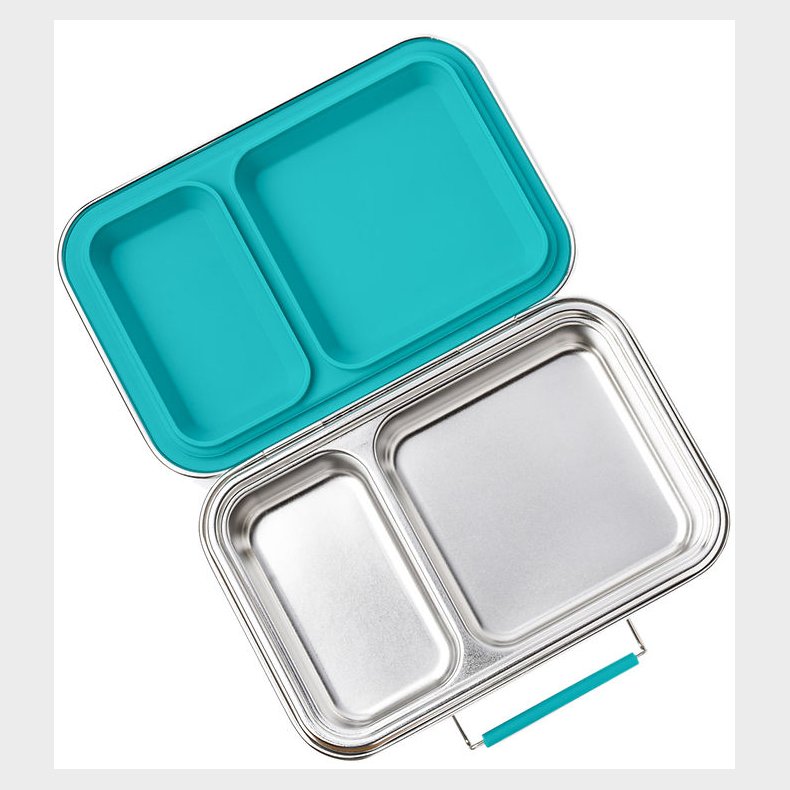 LEKKABOX Madkasse - Duo - Rustfrit Stl - 750 ml - Petrol