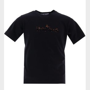 Stone Island T-shirt - Sort m. Print