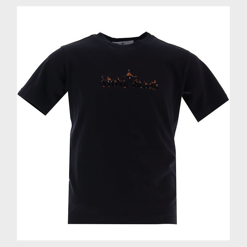 Stone Island T-shirt - Sort m. Print