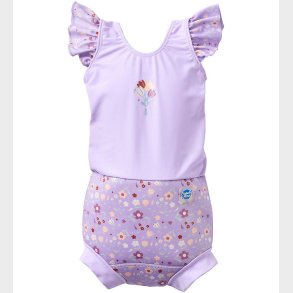 Splash About Blebadedragt - Happy Nappy Costume - Lilac Spring
