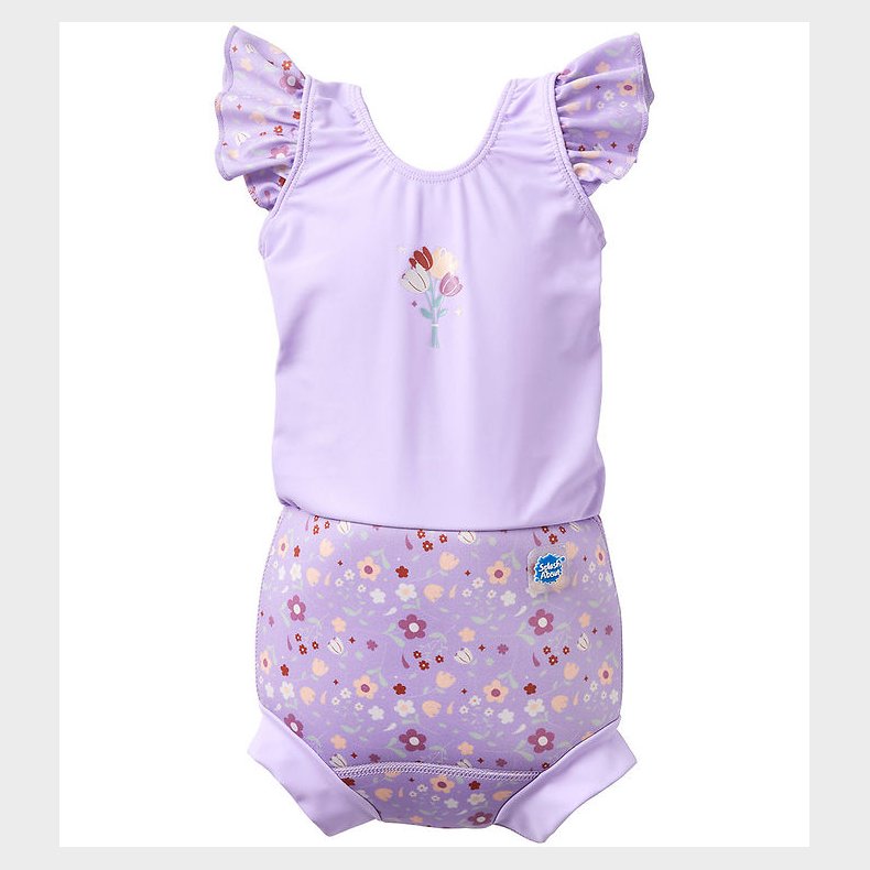 Splash About Blebadedragt - Happy Nappy Costume - Lilac Spring