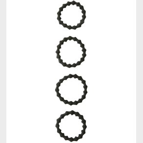 Name It Hrelastikker - 4-pak - NkfKarla - Sort