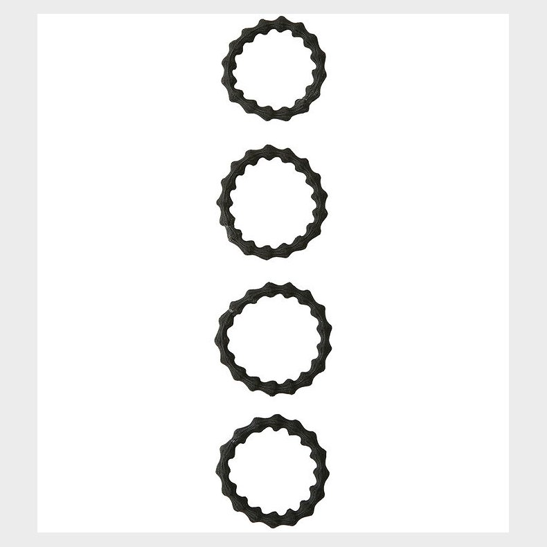 Name It Hrelastikker - 4-pak - NkfKarla - Sort