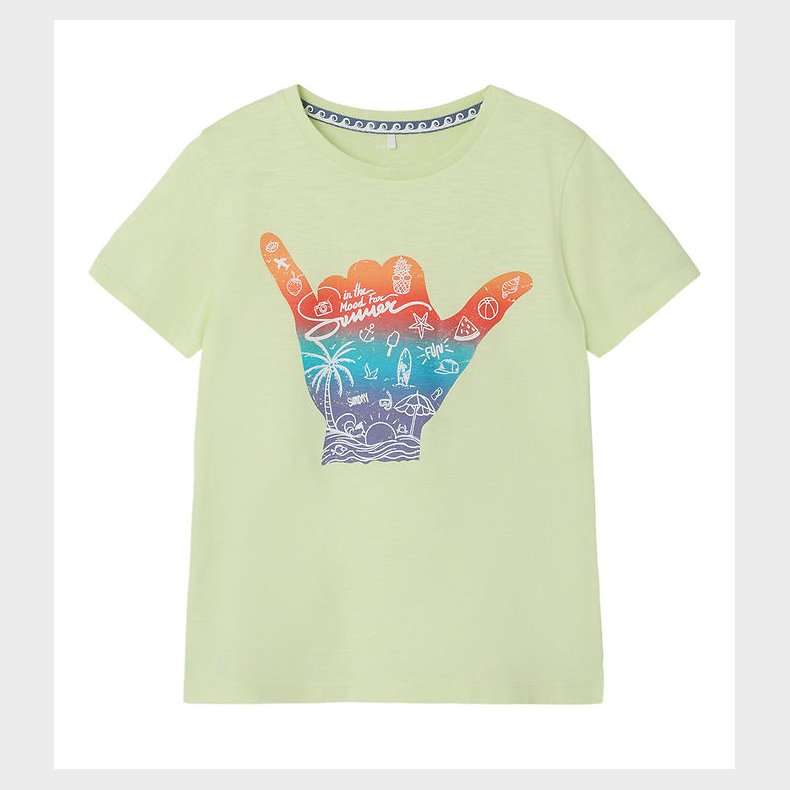 Name It T-Shirt - NkmPfashion - Lime Cream