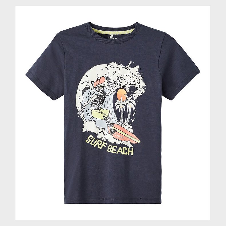 Name It T-shirt - NkmPfholiday - Dark Sapphire