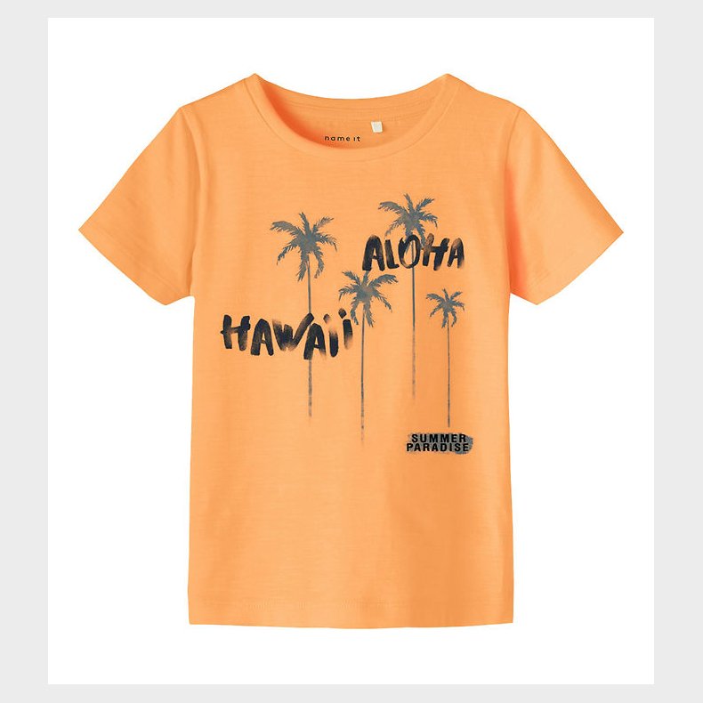 Name It T-shirt - NmmPfrankie - Orange Pop