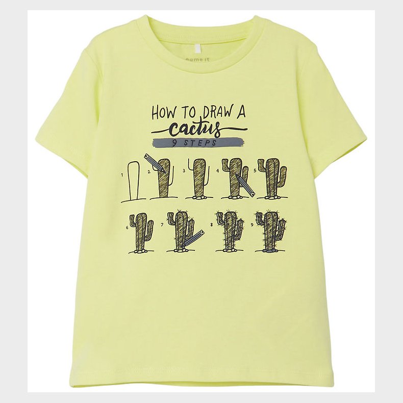 Name It T-shirt - NmmPhow - Lime Cream/ Cactus