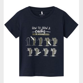 Name It T-shirt - NmmPhow - Dark Sapphire/ Cactus