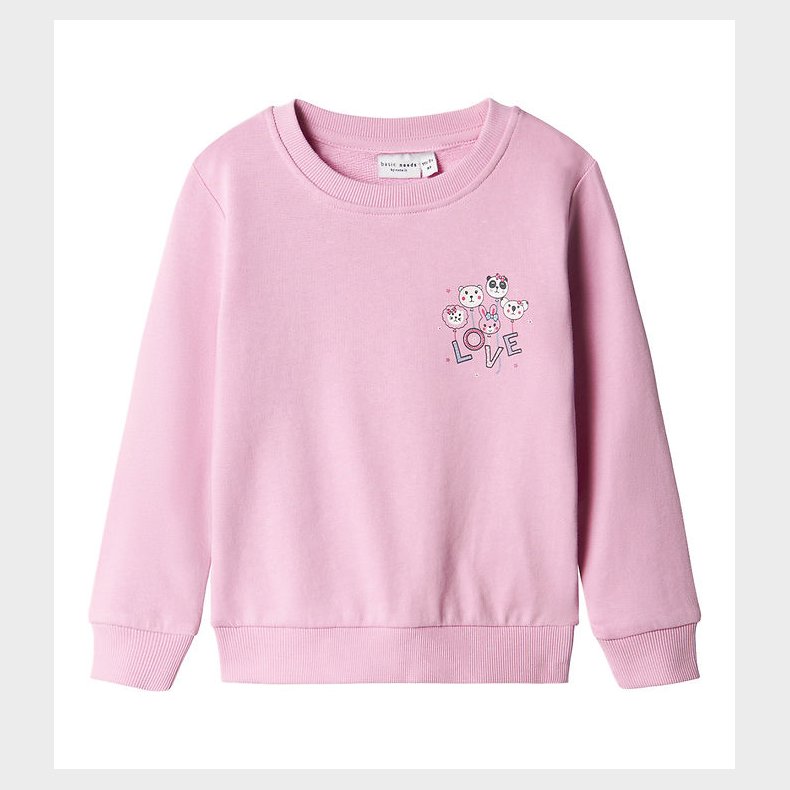 Name It Sweatshirt - NmfVasacha - Pastel Lavender/Love