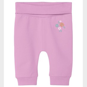 Name It Sweatpants - NbfVrillie - Pastel Lavender/Flowers