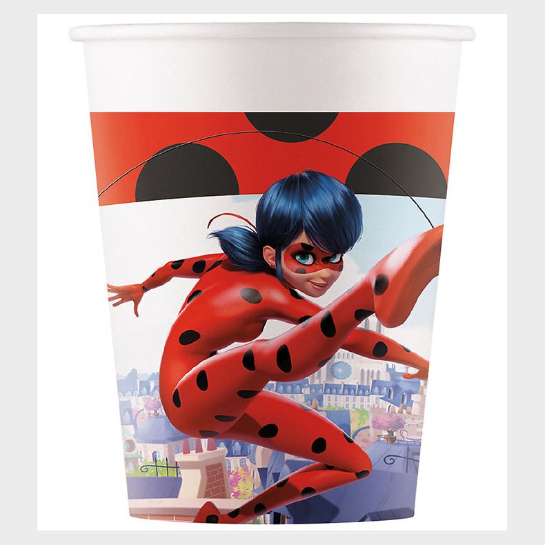 Decorata Party Papkrus - 8-pak - 200 ml - Miraculous Ladybug