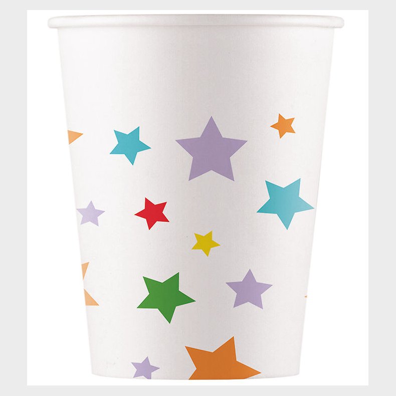 Decorata Party Papkrus - 8-pak - 200 ml - Multicolour Bright Sta