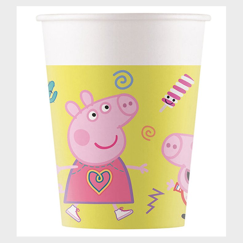 Decorata Party Papkrus - 8-pak - 200 ml - Peppa Pig Messy Play