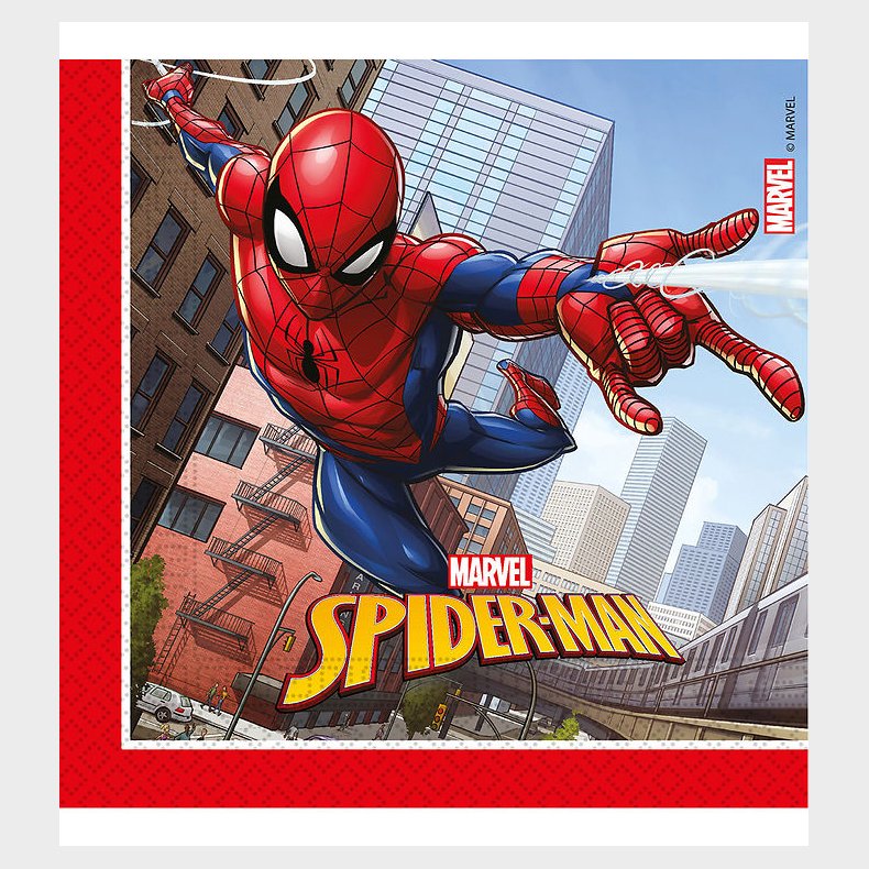 Decorata Party Servietter - 20-pak - 33x33 cm - Spider-Man Crime