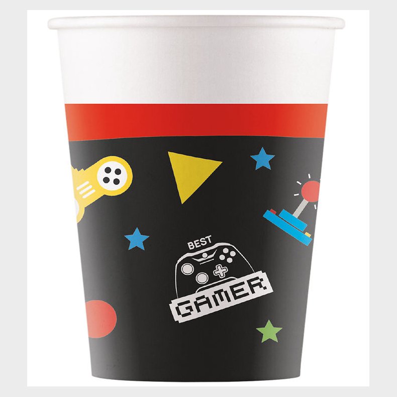 Decorata Party Papkrus - 8-pak - 200 ml - Gaming Party