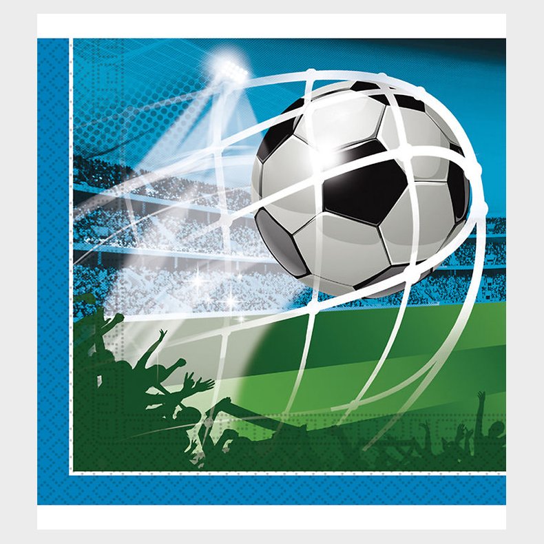 Decorata Party Servietter - 20-pak - 33x33 cm - Soccer Fans