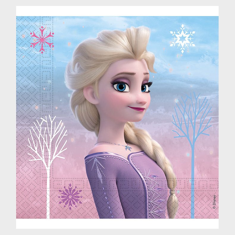 Decorata Party Servietter - 20-pak - 33x33 cm - Frozen II Wind S