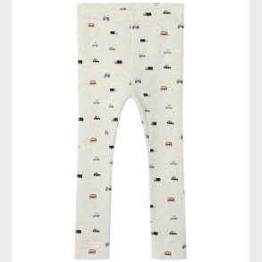 Name It Leggings - Rib - NmmDabu - Peyote Melange m. Kretjer