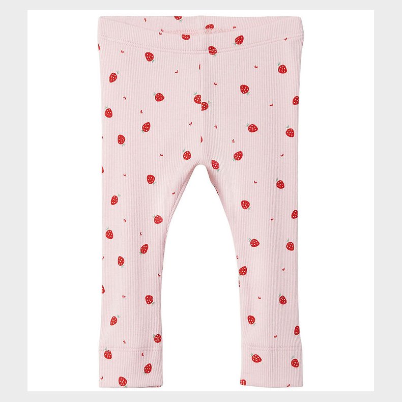 Name It Leggings - Rib - NbfDabua - Parfait Pink m. Jordbr