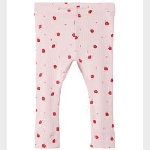 Name It Leggings - Rib - NbfDabua - Parfait Pink m. Jordbr