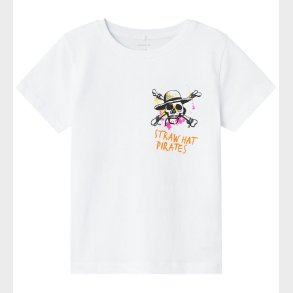 Name It T-shirt - NkmAmba OnePiece - Bright White m. Print