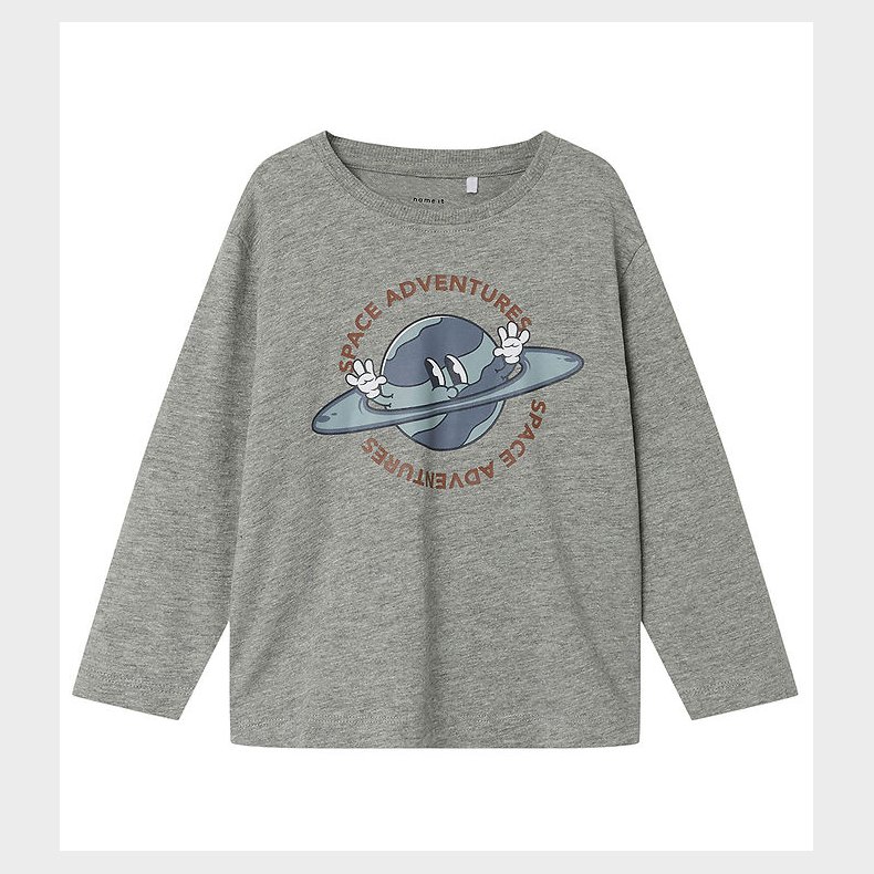 Name It Bluse - NmmOSwin - Grey Melange