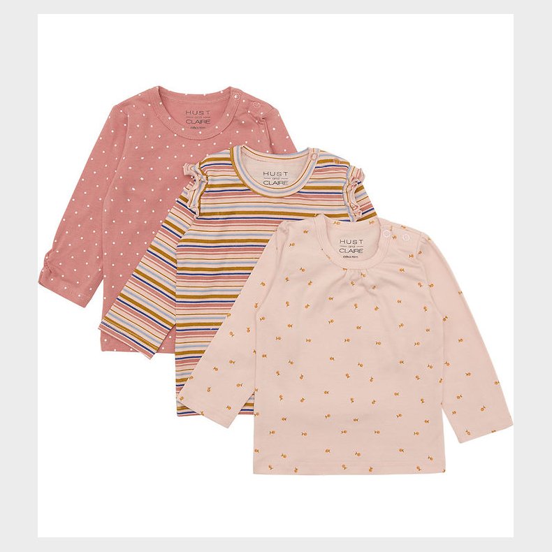 Hust and Claire Bluse - 3-pak - Alda - Peach Dust