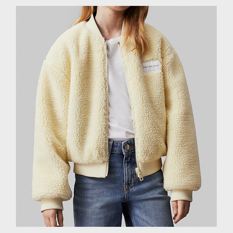 Calvin Klein Dynejakke/Fleecejakke - Vendbar - Afterglow